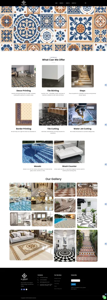 Al-Shafaf — Premium Ceramics & Custom Tile Processing Platform