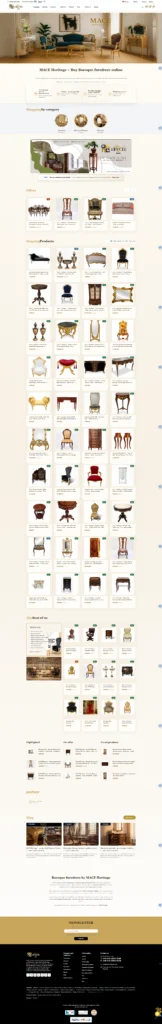 MACE Heritage — Luxury Antique & Furniture E-Commerce Platform